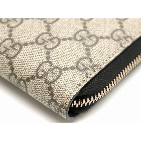 Gucci GG Supreme Long Wallet Leather Khaki - Picture 3 of 8